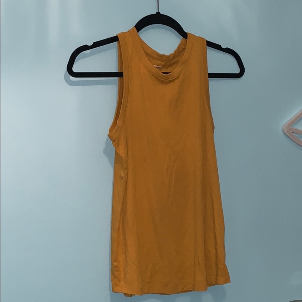 Yellow muscle tank top!